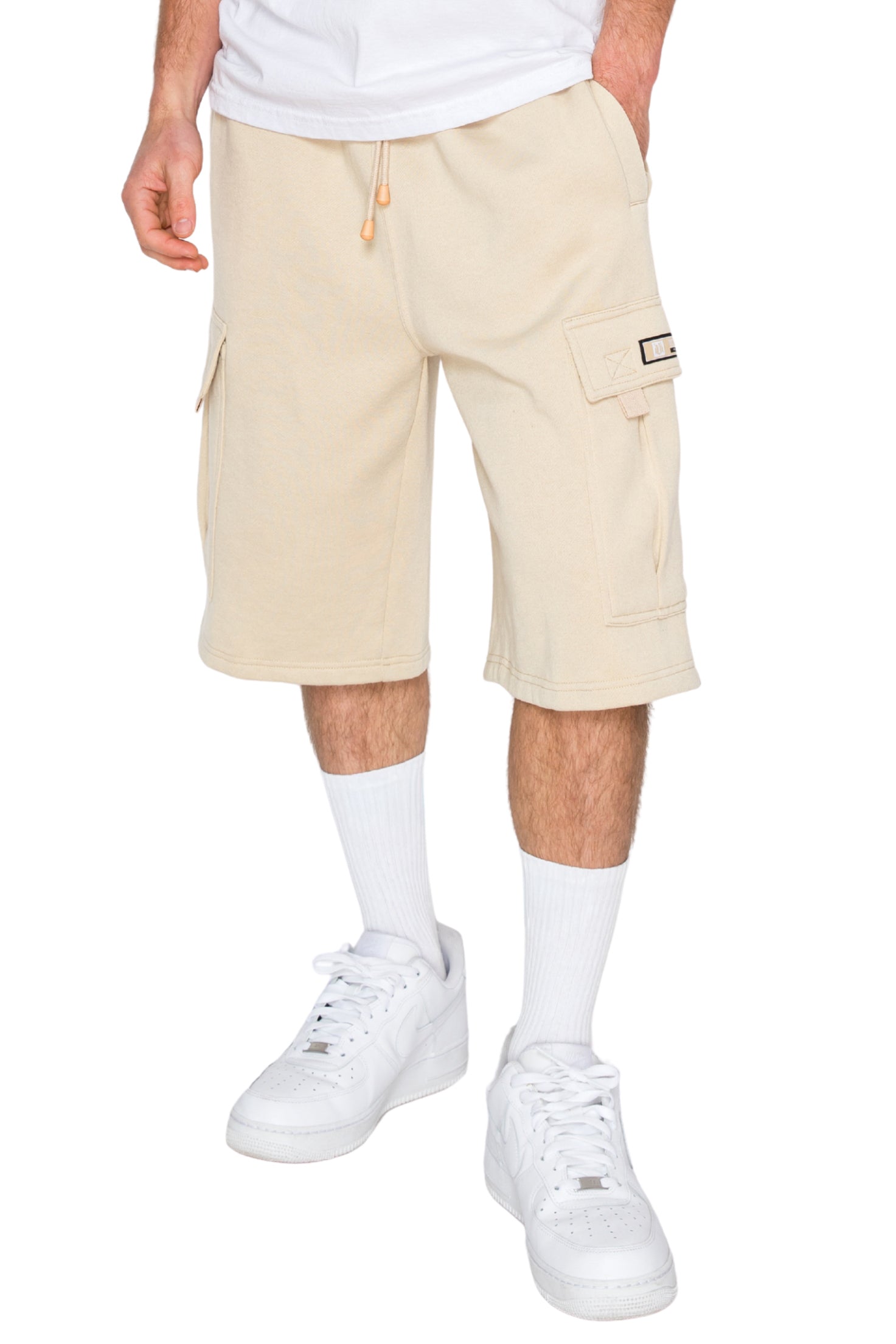 Men's RESTRICT Baggy Fit Cargo Fleece Shorts | VICTORIOUS