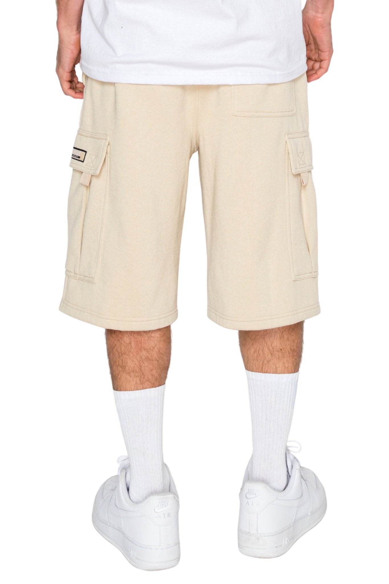 Baggy Fit Cargo Fleece Shorts