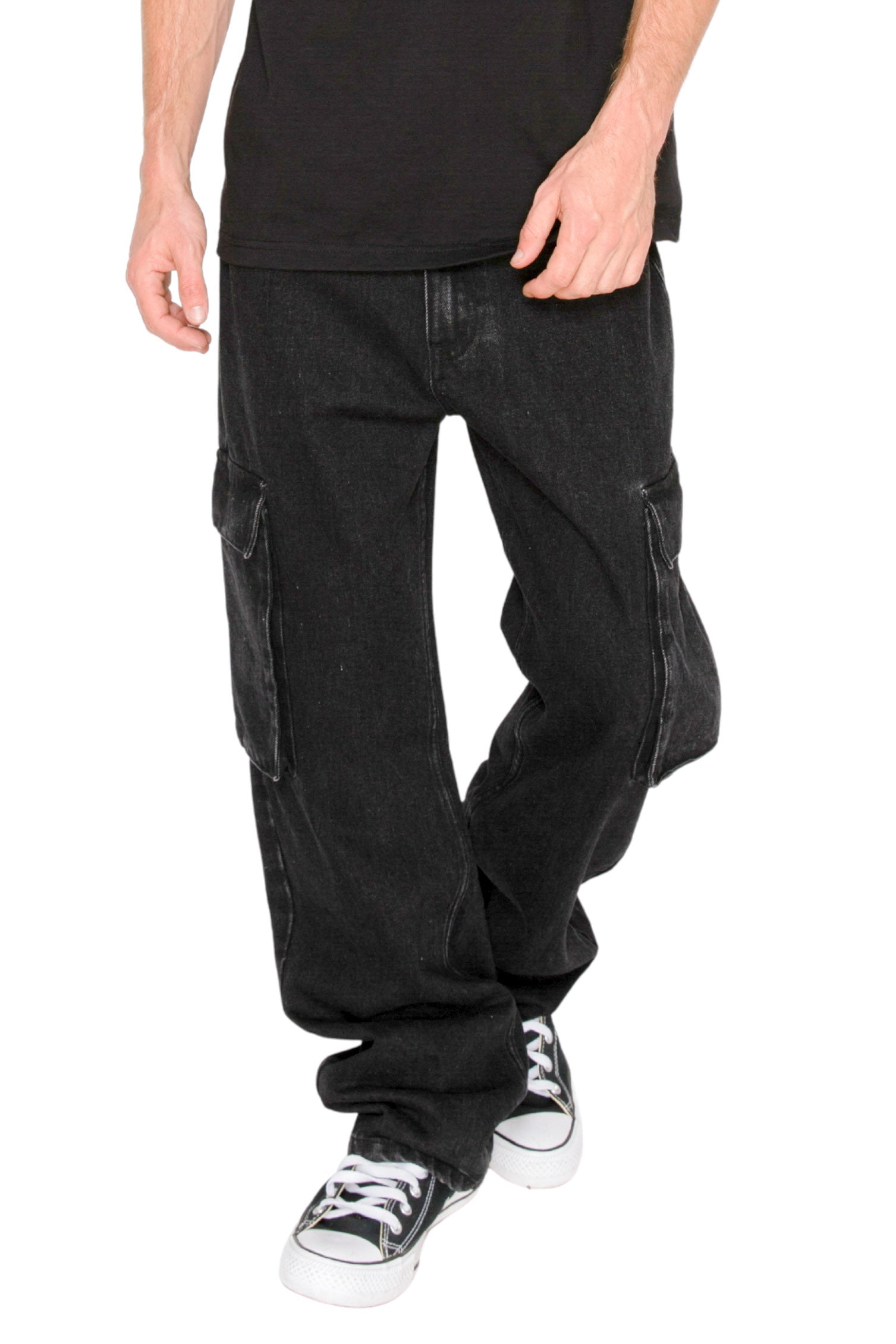 Men's ANCHOR Baggy Fit Cargo Denim Jeans | VICTORIOUS – VICTORIOUSUSA