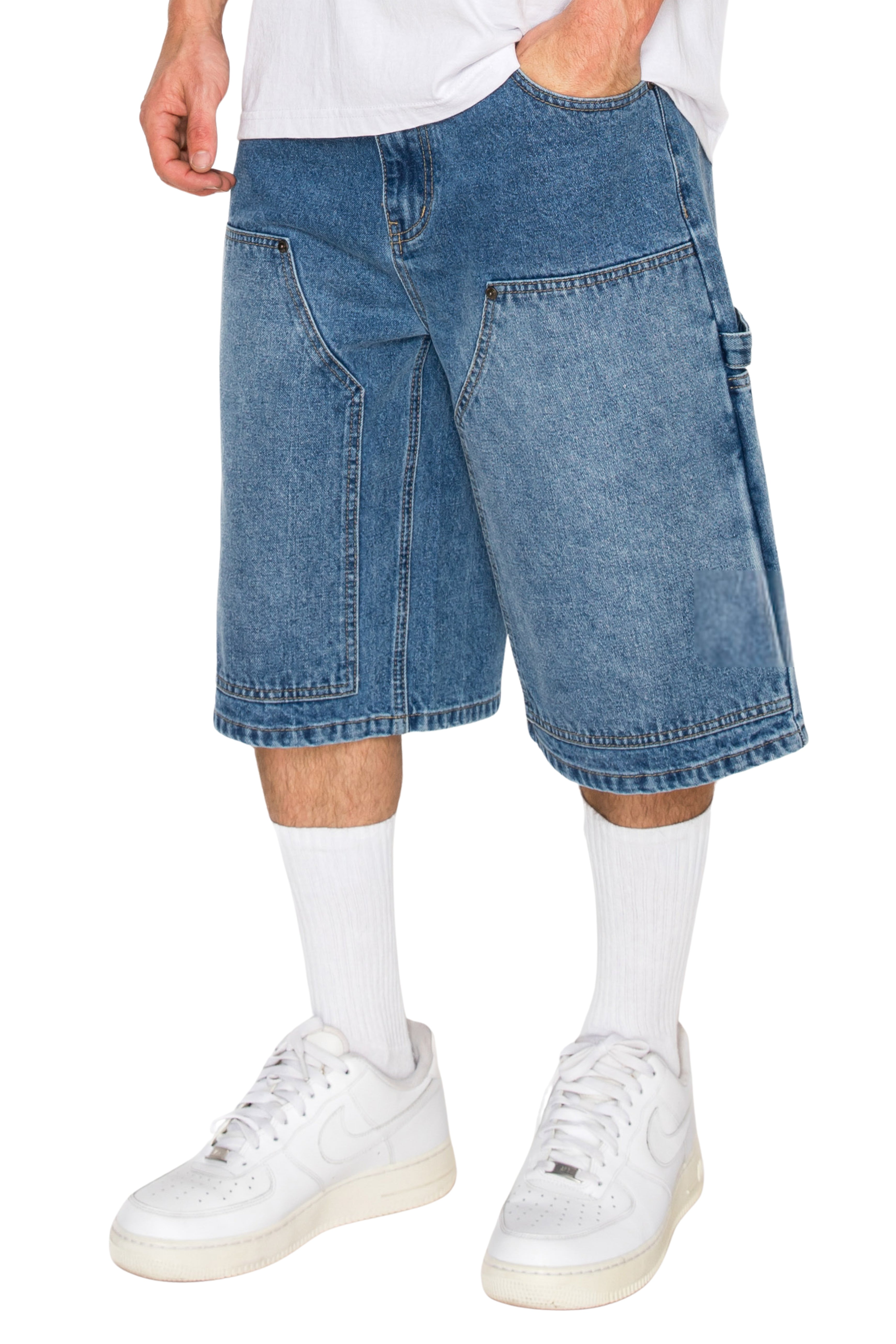Men's DRAFT Baggy Fit Carpenter Denim Shorts | VICTORIOUS