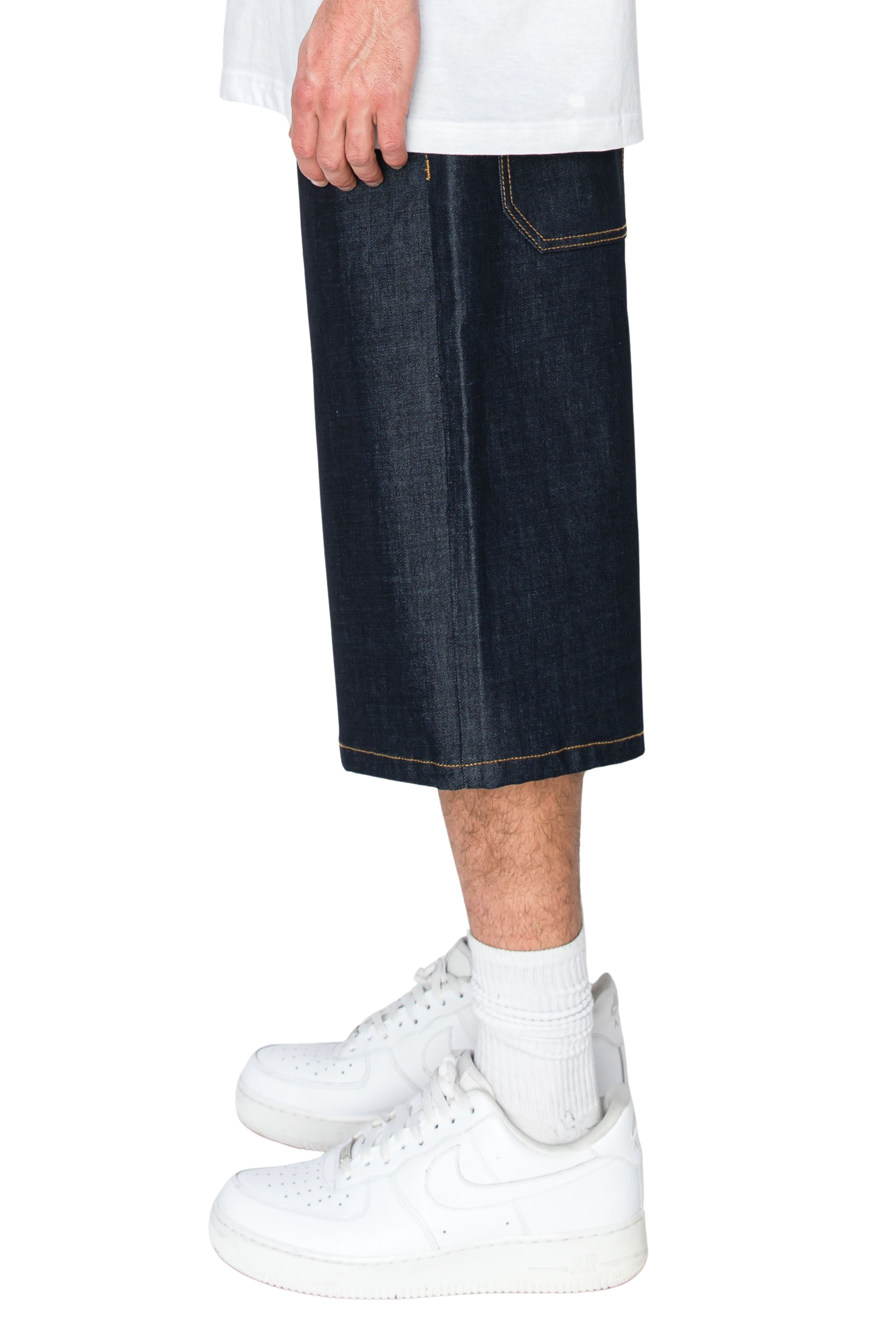 Men's TELLUS Baggy Fit Raw Denim Shorts | VICTORIOUS – VICTORIOUSUSA