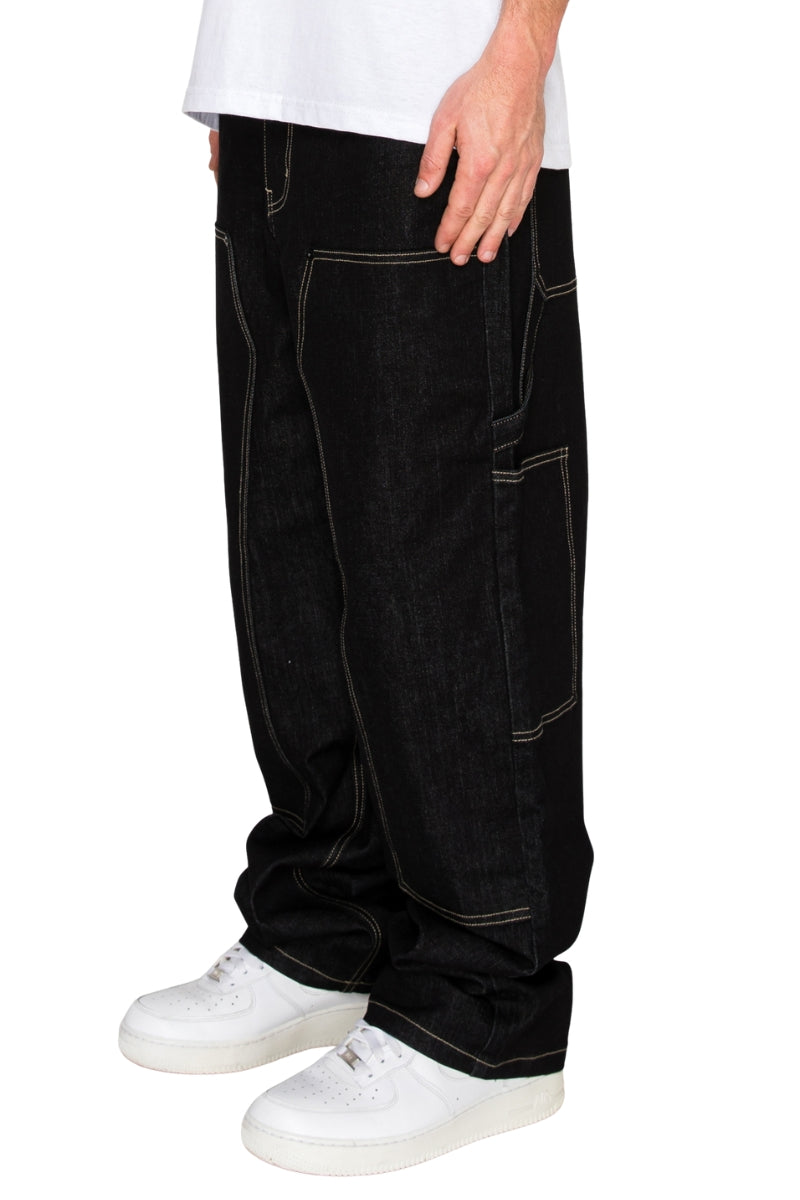 Raw Denim Baggy Fit Carpenter Jeans – VICTORIOUSUSA
