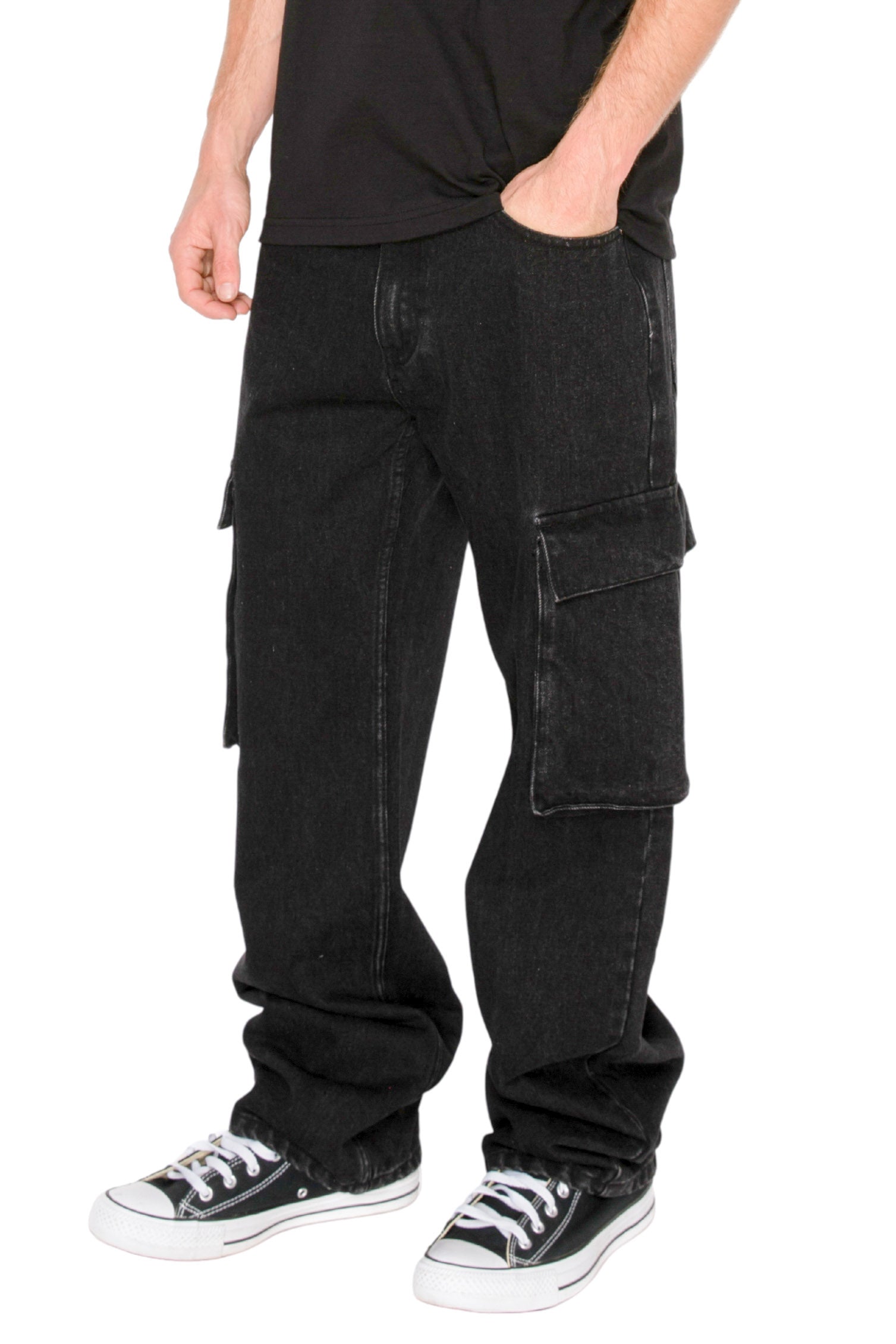 ユウ　【 CTHY 】DOCKING WIDE BAGGY PANTS Men's ANCHOR Baggy Fit Cargo Denim Jeans | VICTORIOUS – VICTORIOUSUSA