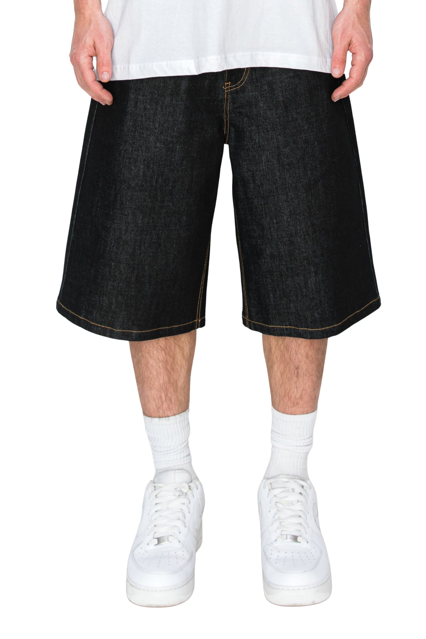 Men's TELLUS Raw Denim Shorts / Jorts | VICTORIOUS – VICTORIOUSUSA