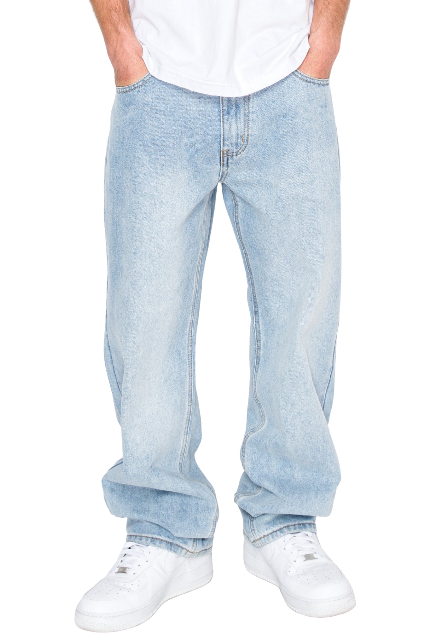 Essential Baggy Denim Jeans - Lt.Indigo
