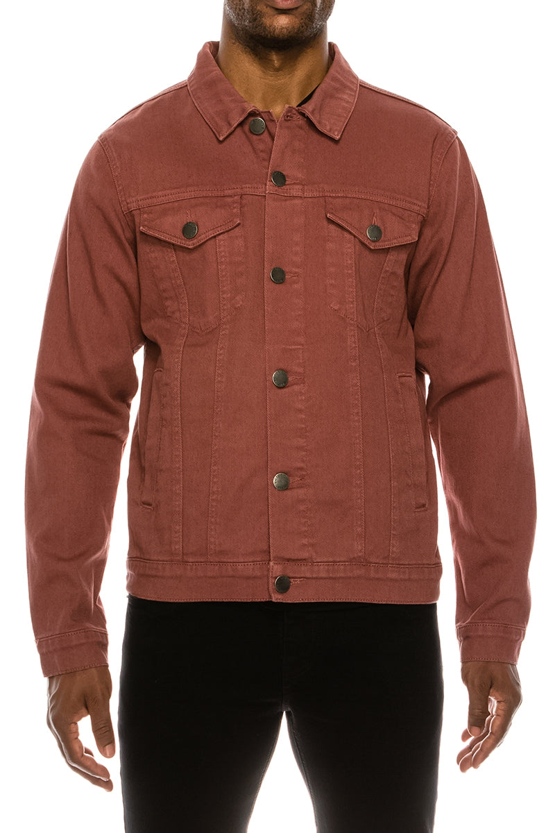 Essential Colored Denim Jacket – VICTORIOUSUSA