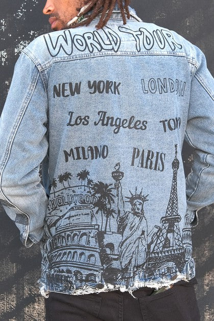World Tour Denim Jacket – VICTORIOUSUSA