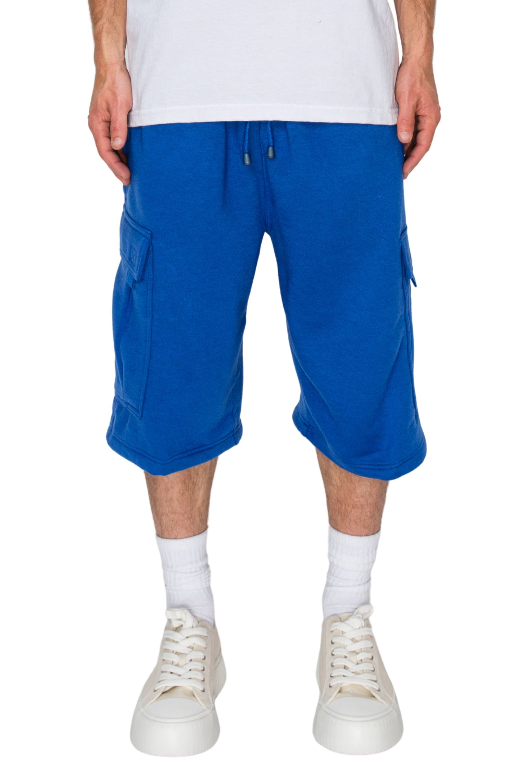 Men's RESTRICT Baggy Fit Cargo Fleece Shorts | VICTORIOUS