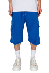 RESTRICT Baggy Fit Cargo Fleece Shorts