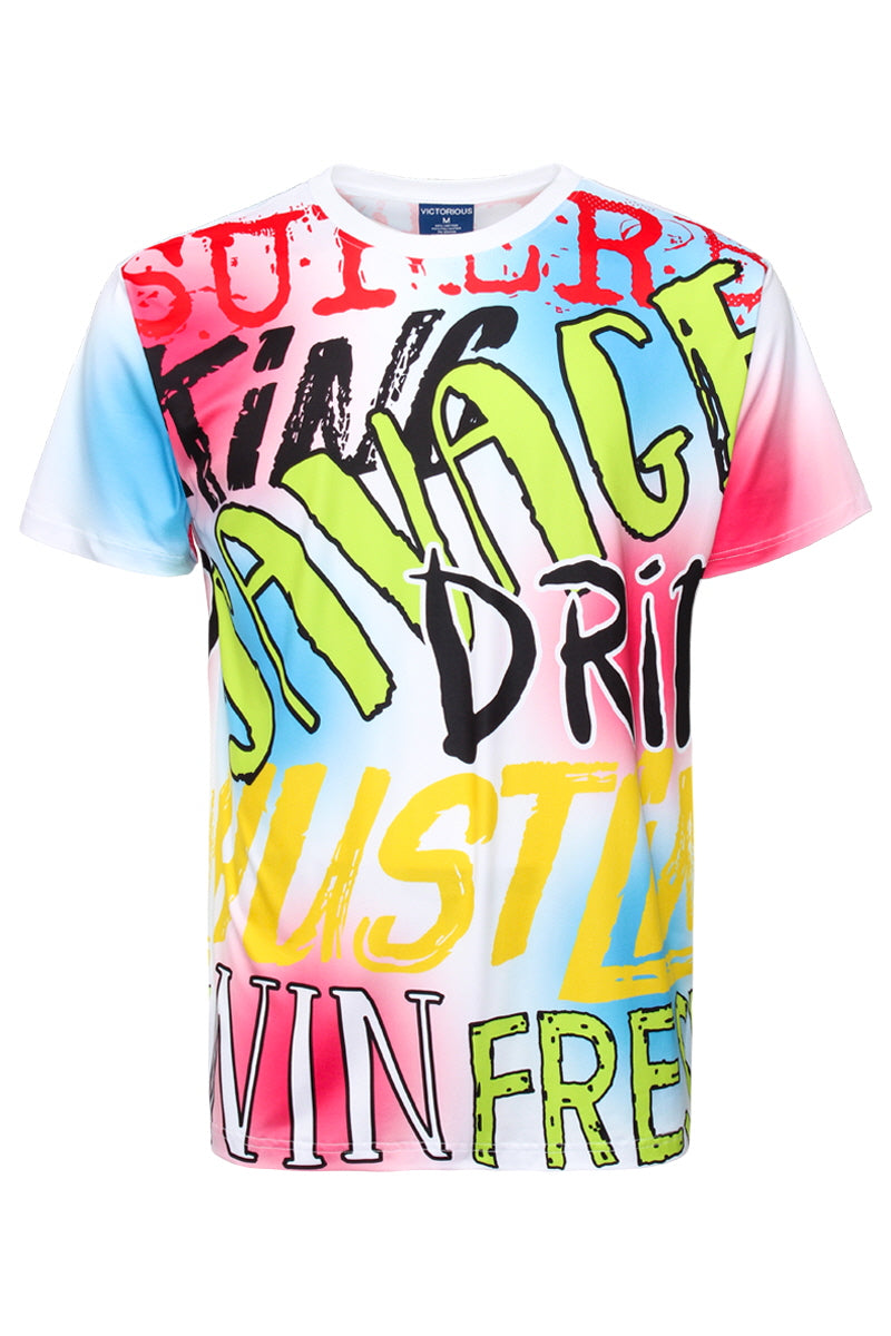 GRAFFITI ALL OVER T-SHIRT
