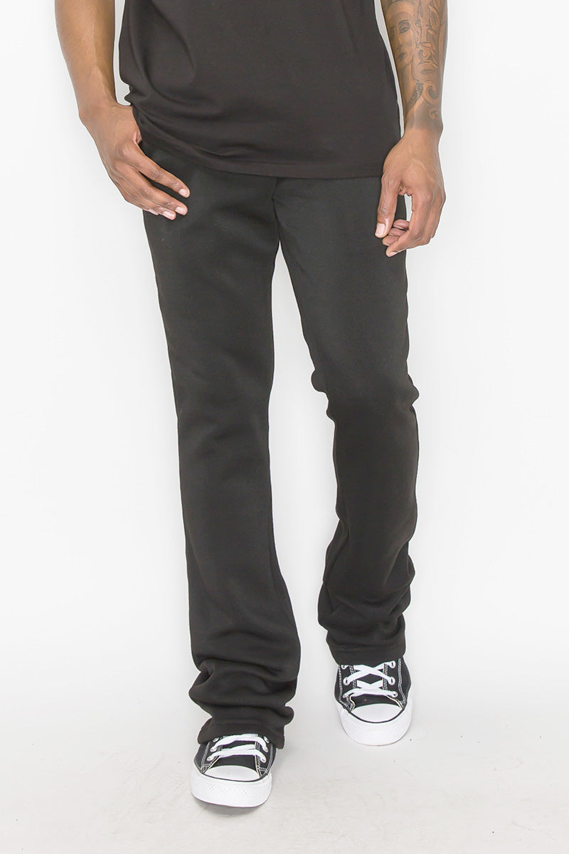 Flare Stacked Fleece Pants