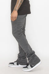 Flare Stacked Fleece Pants