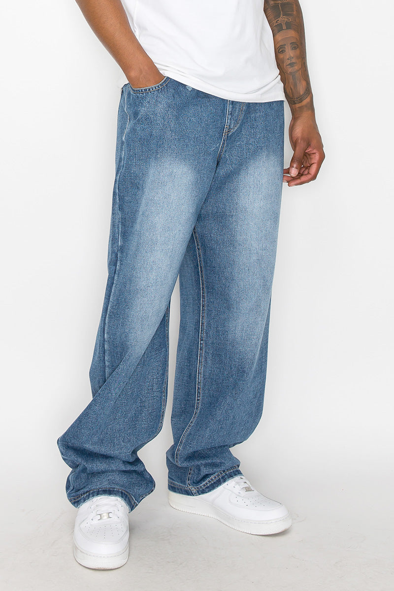 GINGTTO Loose Fit Jeans Baggy Jogger Denim Broek Relaxte Voor Heren GINGTTO Loose Fit Jeans Baggy Jogger Denim Broek Relaxte Voor Heren