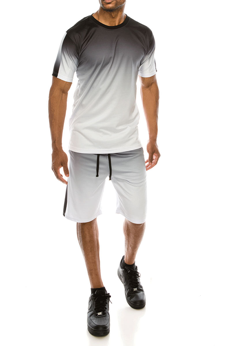 GRADATION TRACK SUITS SET - BLACK