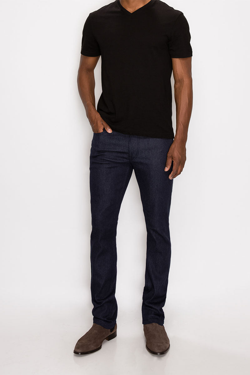 SKINNY RAW DENIM JEANS - INDIGO / INDIGO