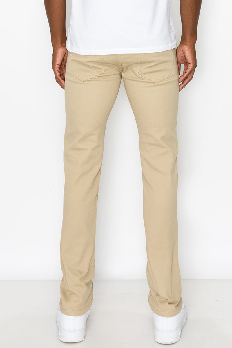 ESSENTIAL COLORED SKINNY JEANS - KHAKI