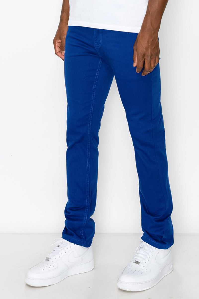 ESSENTIAL COLORED SKINNY JEANS - ROYAL BLUE