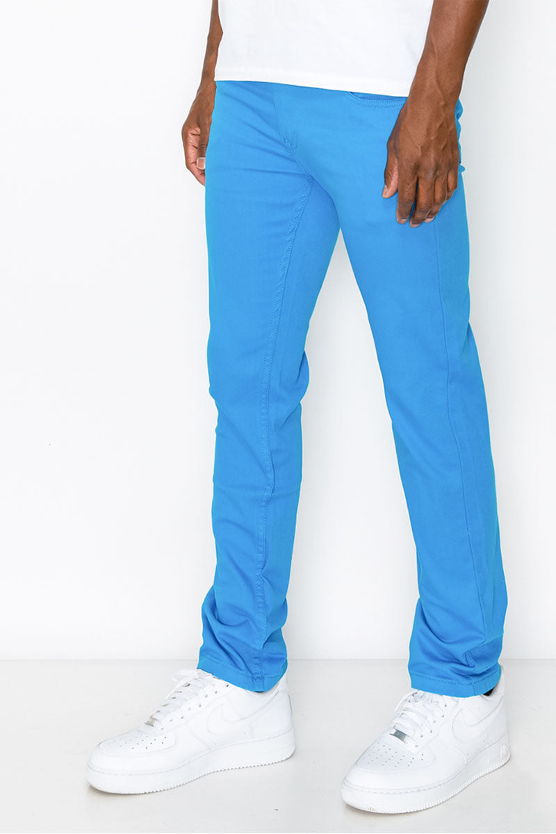 ESSENTIAL COLORED SKINNY JEANS - TURQUOISE