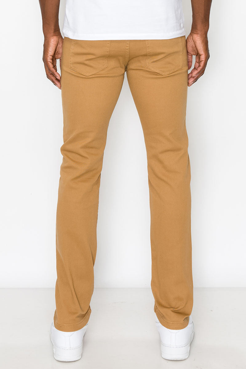 ESSENTIAL COLORED SKINNY JEANS - WHEAT