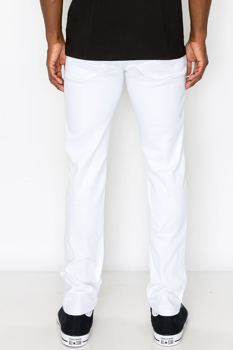 ESSENTIAL COLORED SKINNY JEANS - WHITE