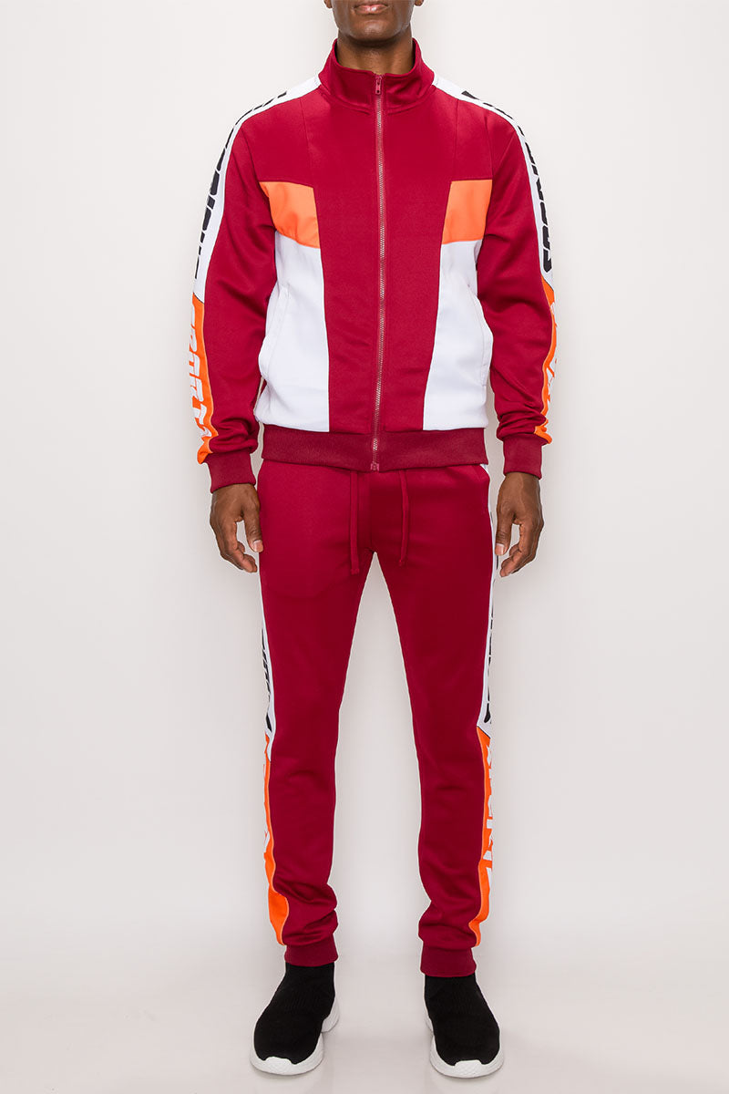 VICTORIOUS SPORTS TRACK SUIT -BURGUNDY