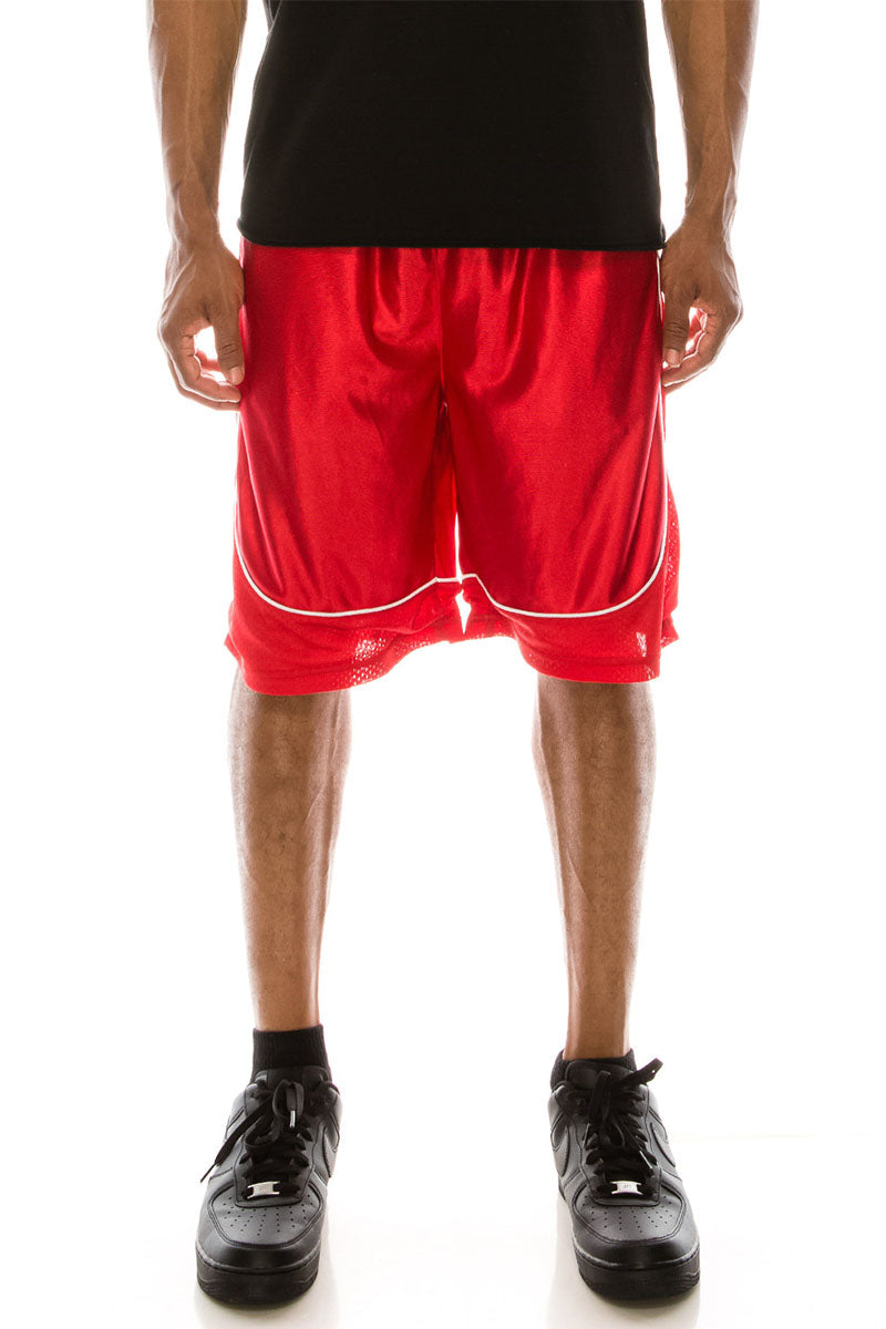 Dazzle Mesh Shorts - Red