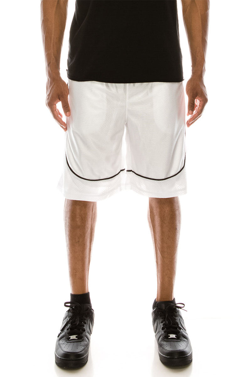 Dazzle Mesh Shorts - White