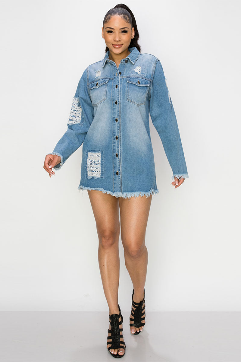 Bandana Denim Overshirts