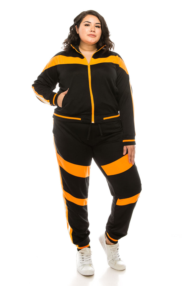 Women's Reflective Moto Track Suit (Curve)