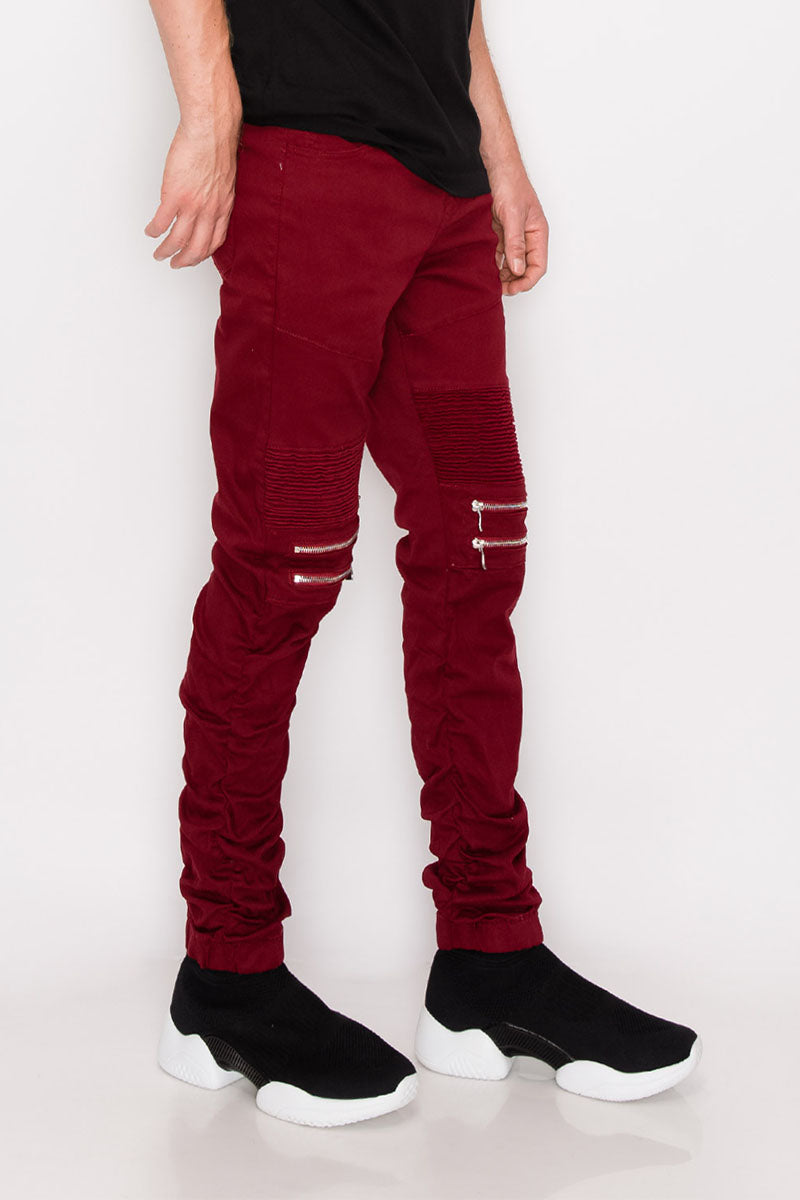 Twill Stacked Jogger Pants