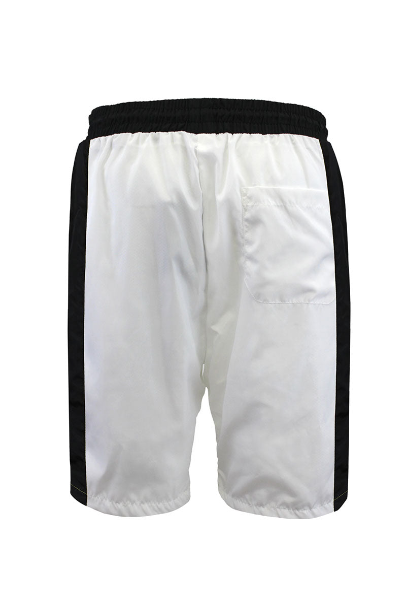 NYLON TRACK SHORTS - WHITE
