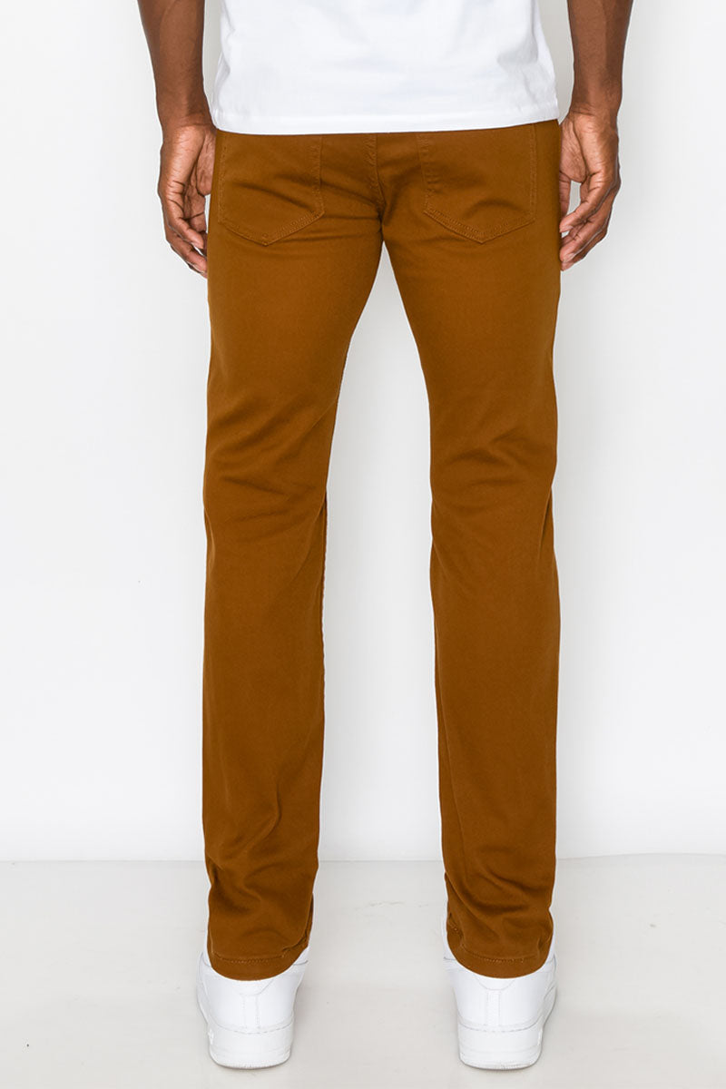 ESSENTIAL COLORED SKINNY JEANS -  MOCHA