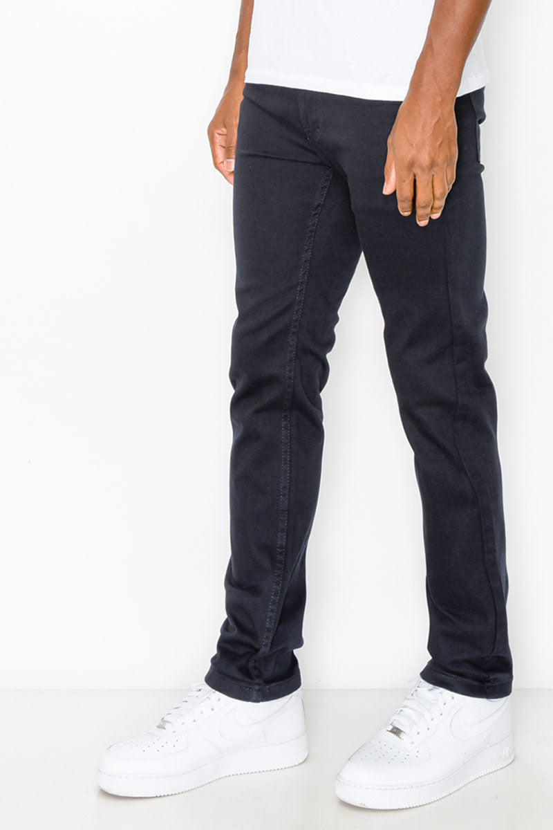 ESSENTIAL COLORED SKINNY JEANS - NAVY