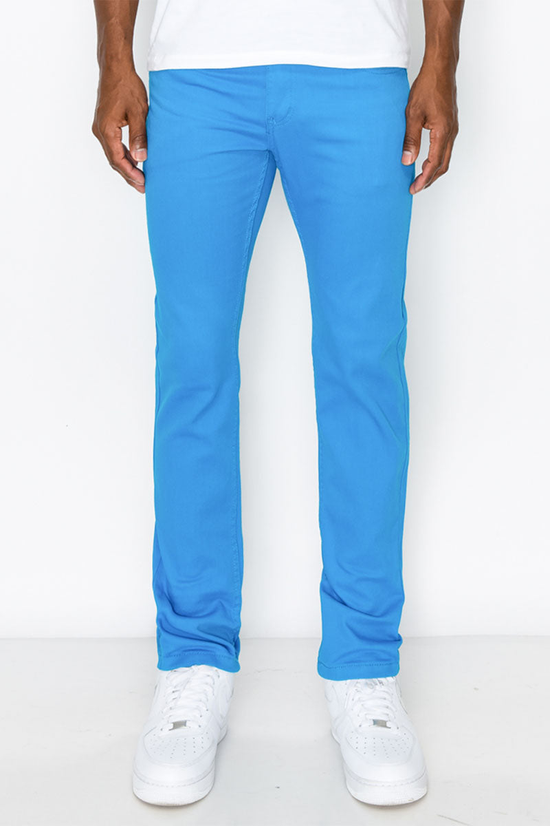 ESSENTIAL COLORED SKINNY JEANS - TURQUOISE