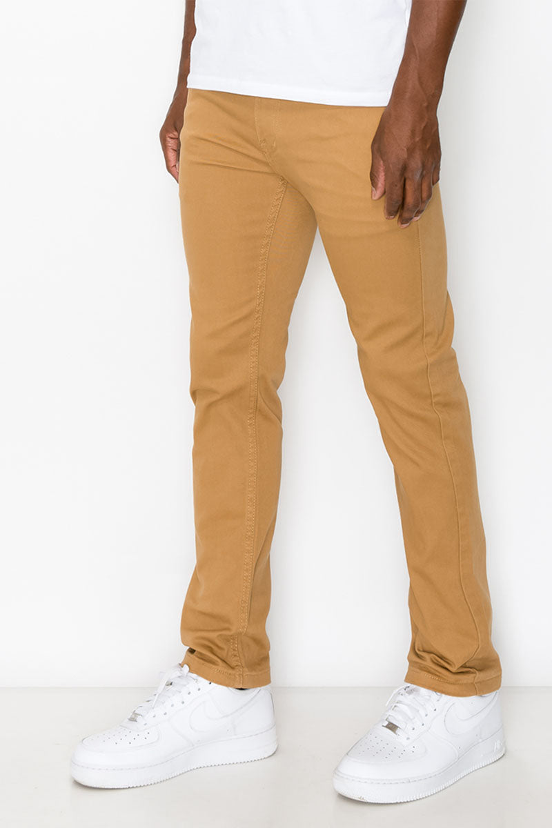 ESSENTIAL COLORED SKINNY JEANS - WHEAT