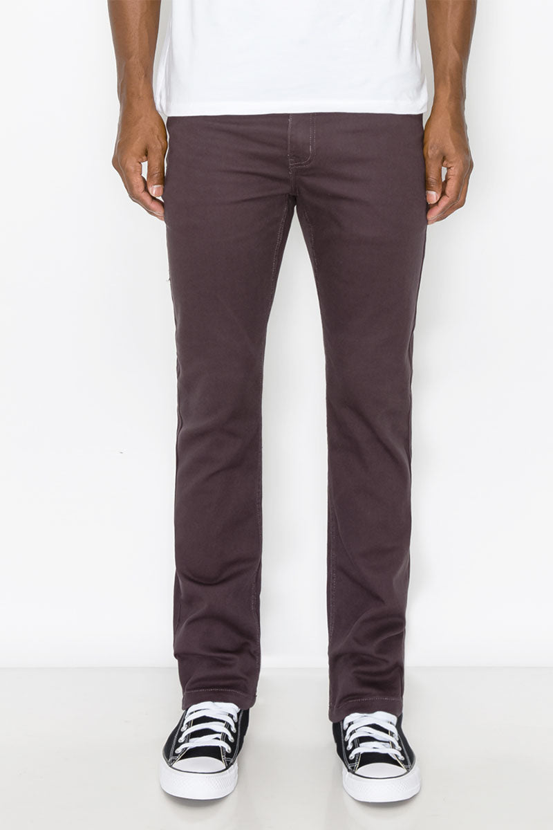 ESSENTIAL  COLORED SLIM  JEANS -  CHARCOAL
