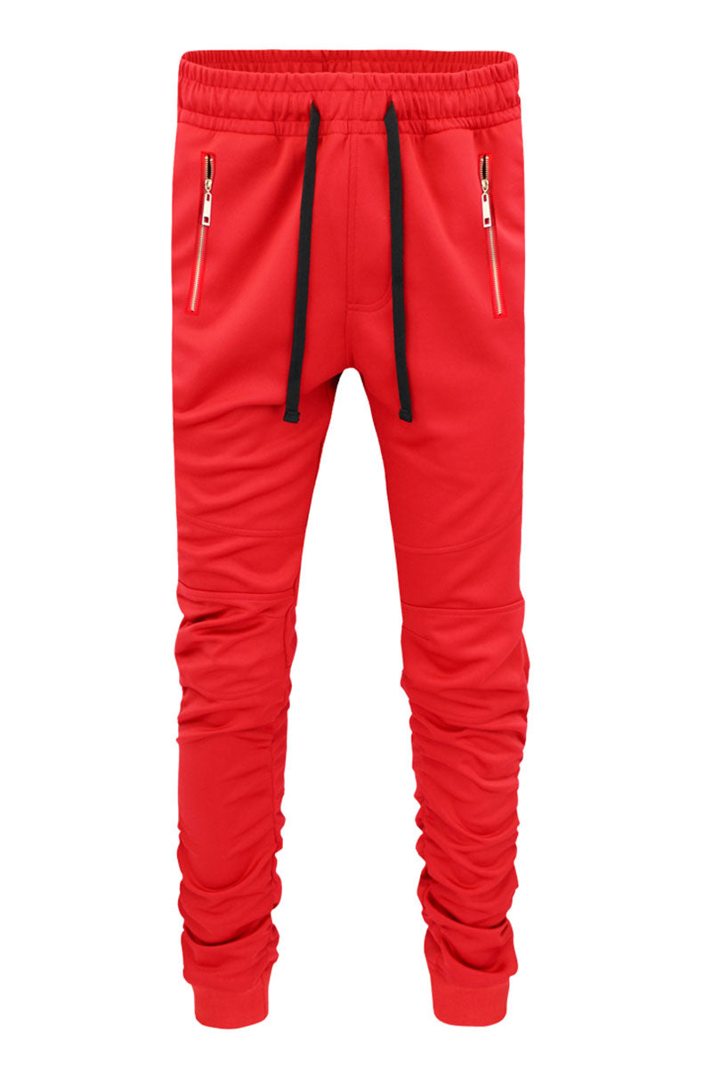 Men's Bungee Track Pants Red | VICTORIOUS – VICTORIOUSUSA