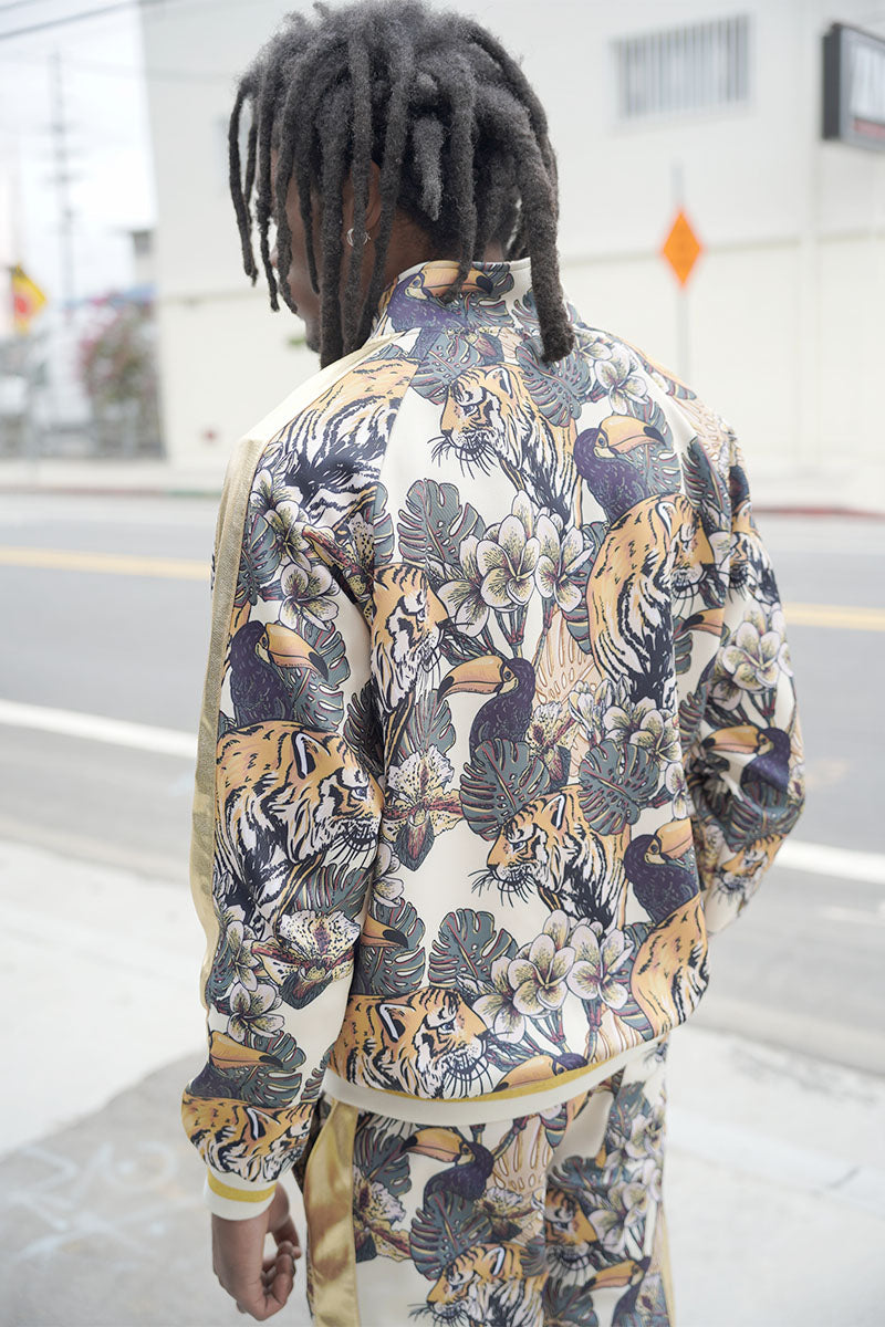 JUNGLE TIGER TRACK SUITS - OFF WHITE