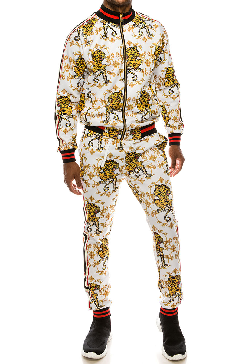 CROUCHING TIGER SUITS SET - WHITE