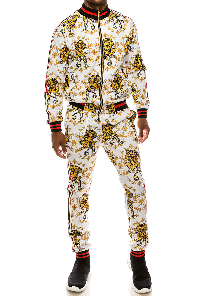 Crouching Tiger Track Suit - White