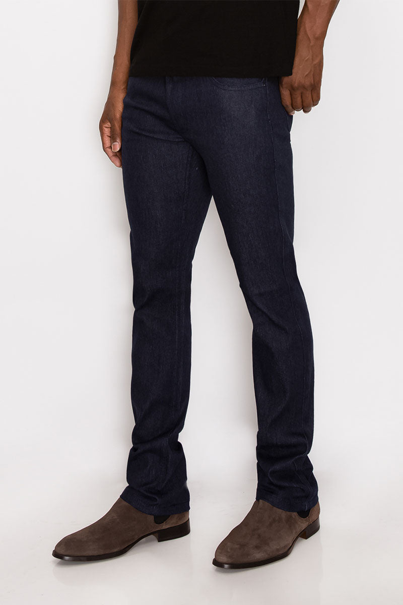 SKINNY RAW DENIM JEANS - INDIGO / INDIGO