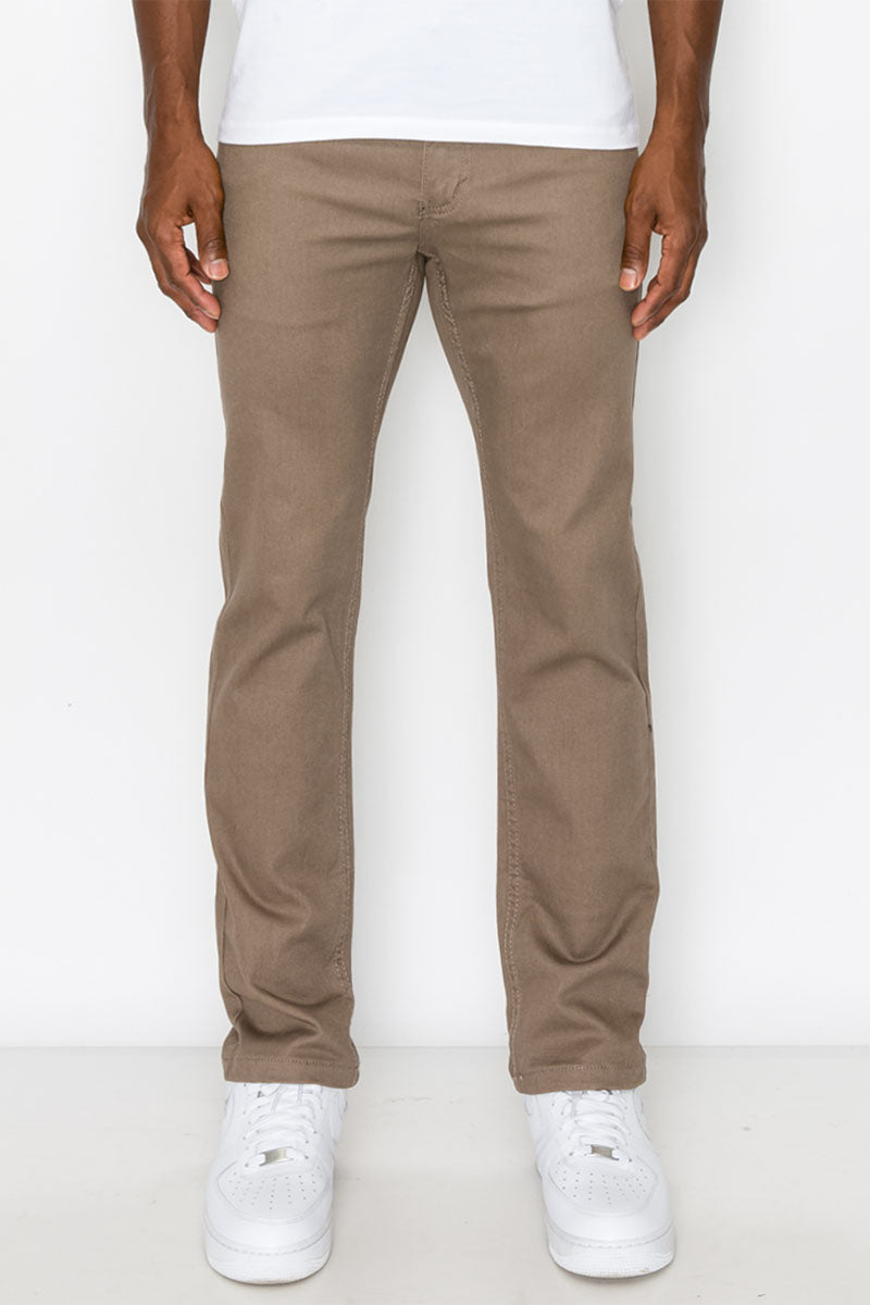 ESSENTIAL COLORED SKINNY JEANS - TAUPE