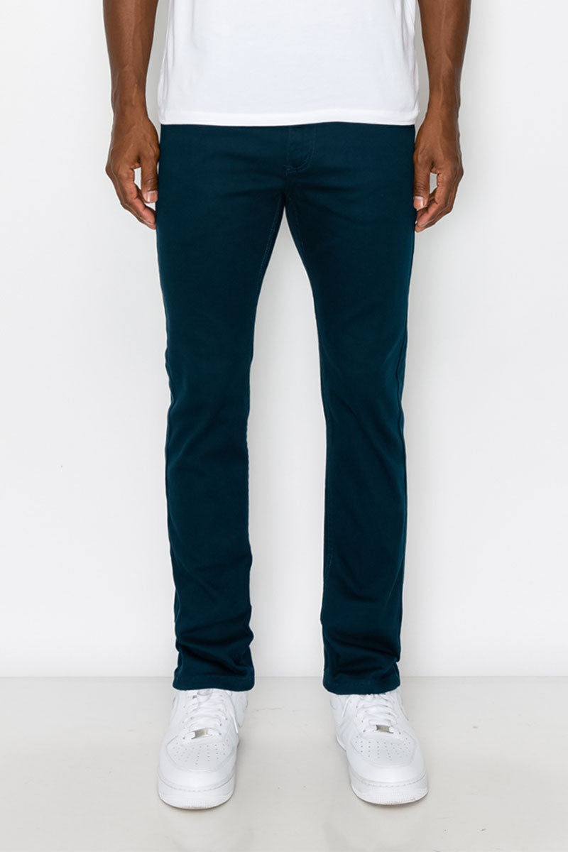 ESSENTIAL COLORED SKINNY JEANS -  TEAL