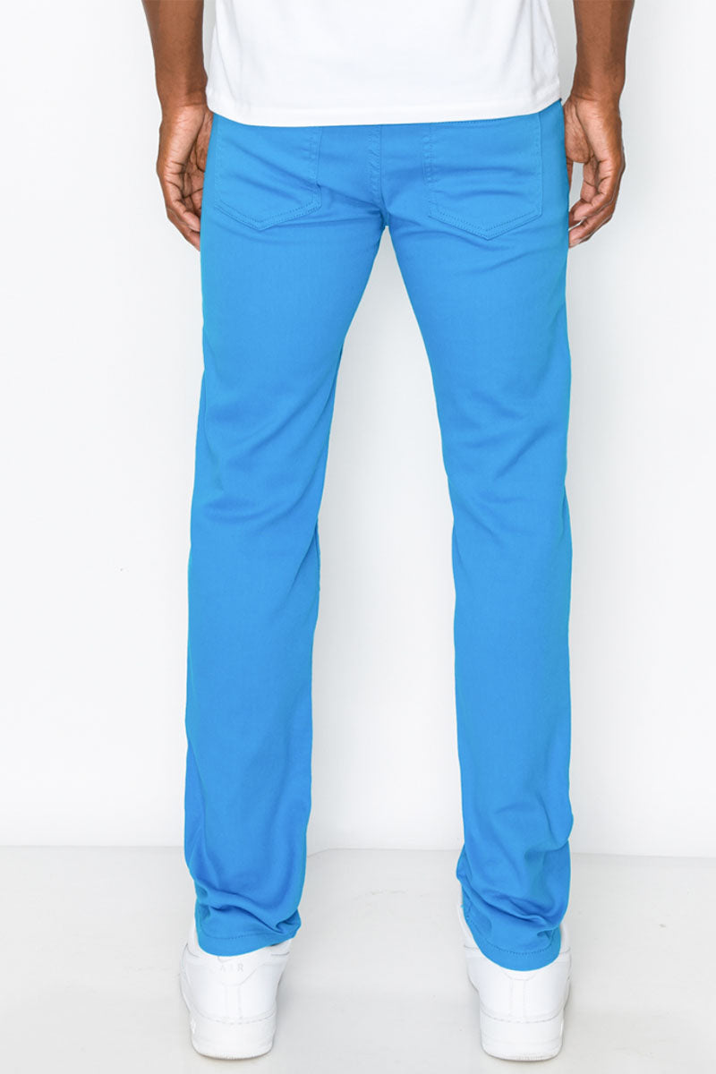 ESSENTIAL COLORED SKINNY JEANS - TURQUOISE