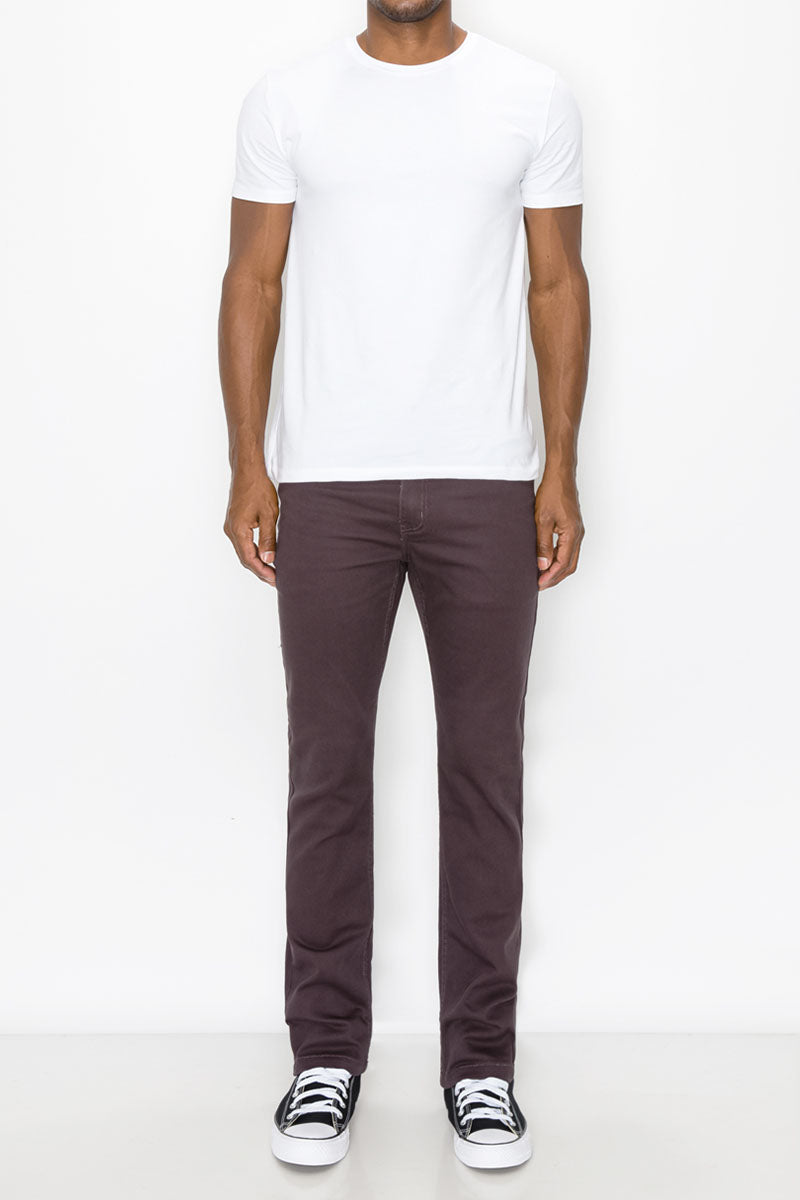 ESSENTIAL  COLORED SLIM  JEANS -  CHARCOAL