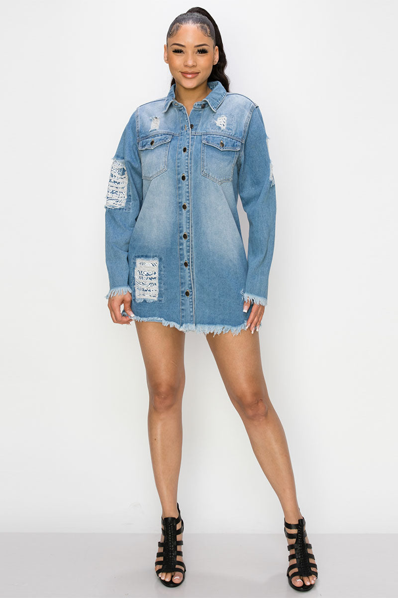 Bandana Denim Overshirts