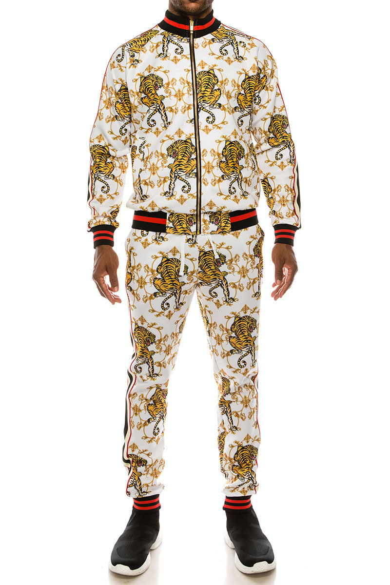 Crouching Tiger Track Suit - White