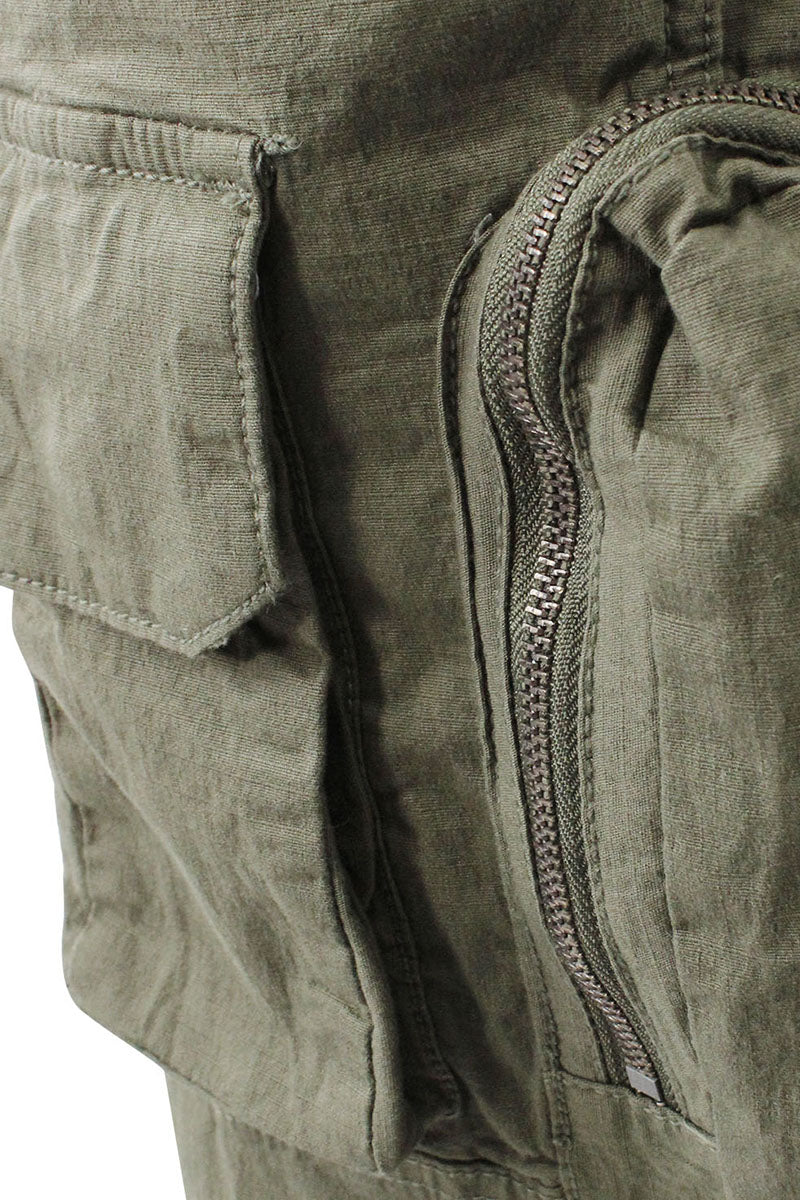 FRONT PULL ZIP CARGO SHAPE OVERALL