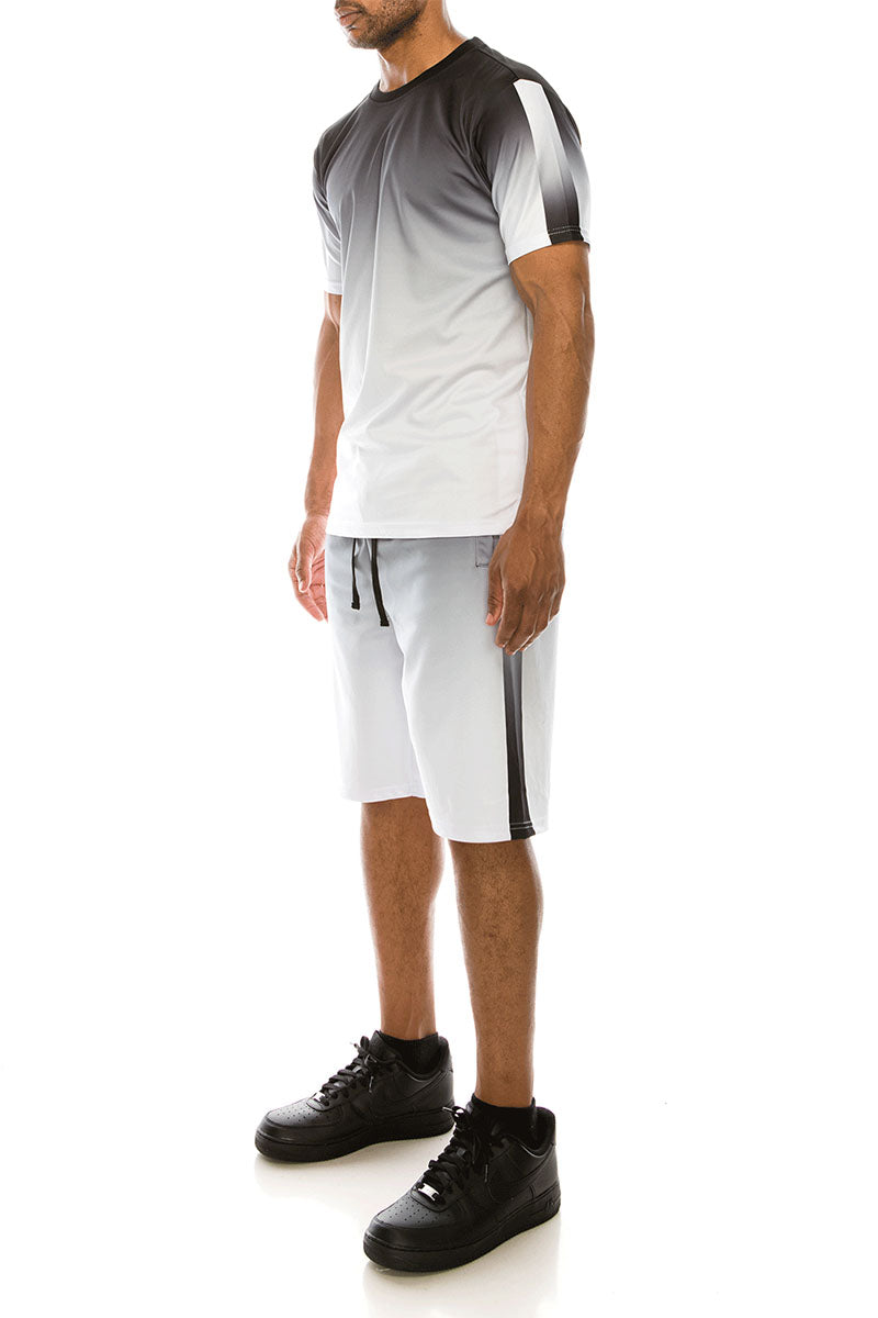 GRADATION TRACK SUITS SET - BLACK