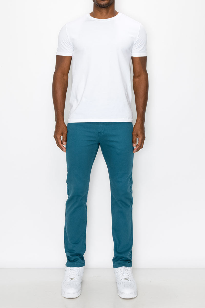 ESSENTIAL COLORED SKINNY JEANS - DEVIL BLUE